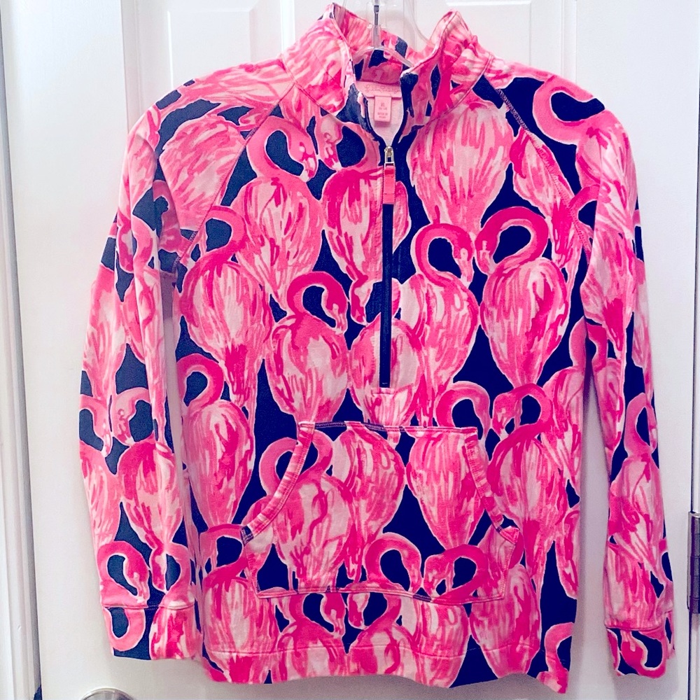 Flamingos and Lilly Pulitzer EUC girls popover